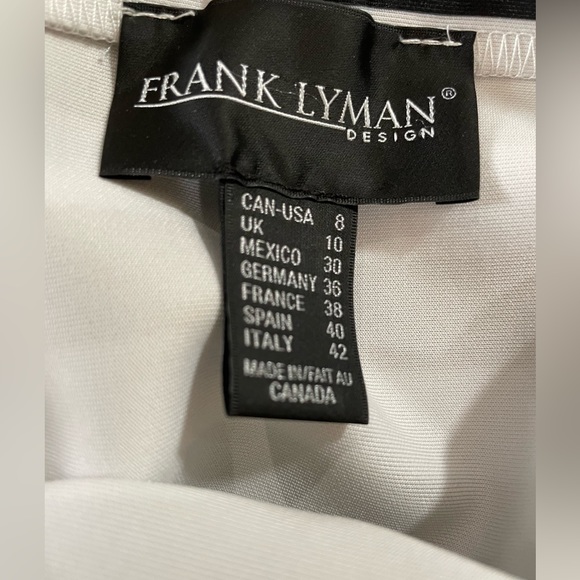 FRANK LYMAN Gorgeous Floral Off the Shoulder Dressy Blouse. Size 8 - Picture 6 of 9